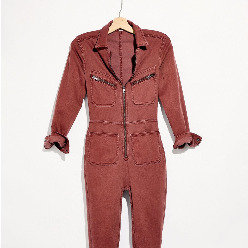 Lennox Jumpsuit in sold out cherry color